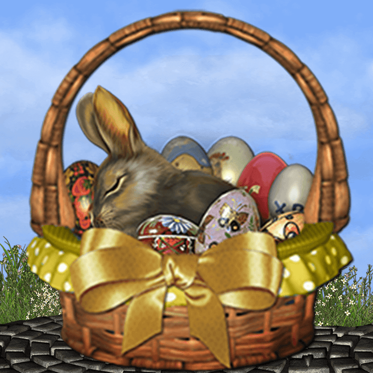 Where's the Bunny? That’s very strange! All of the eggs that James and Joy carefully painted have simply vanished. The only clue left is a fluffy yellow feather! Will the children be able to find all the eggs in time for the Easter Celebration? Creep deep