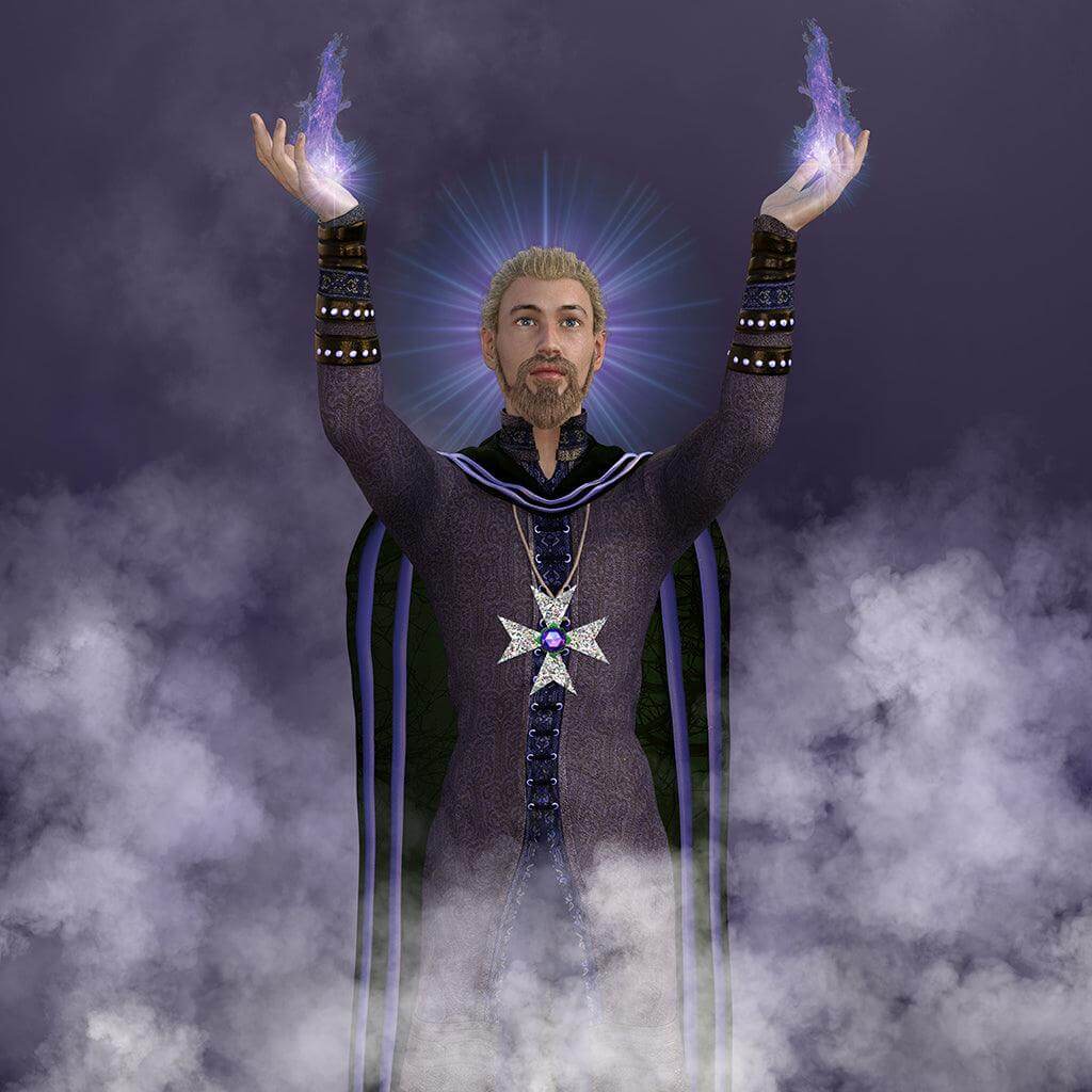 Saint Germain - Divine Master Saint Germain is known as the Ascended Master who is the keeper of the Sacred Violet Flame of Healing. Saint Germain is deeply concerned about humanity. He is a bringer of love to every person he speaks with-- either directly