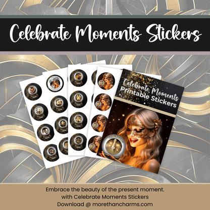 Celebrate Moments Printable Stickers