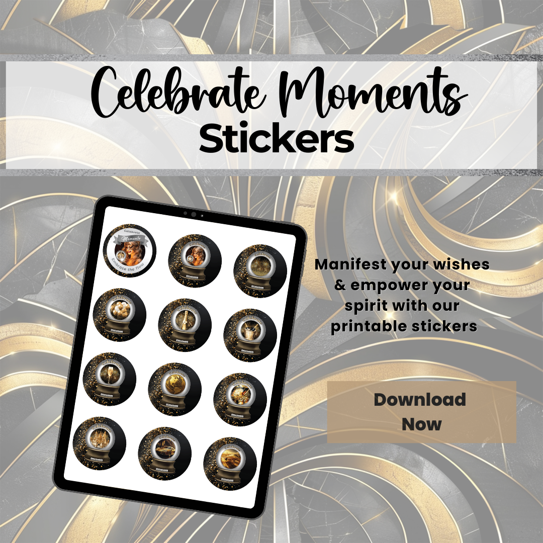 Celebrate Moments Printable Stickers