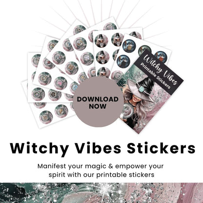 Witchy Vibes Printable Stickers