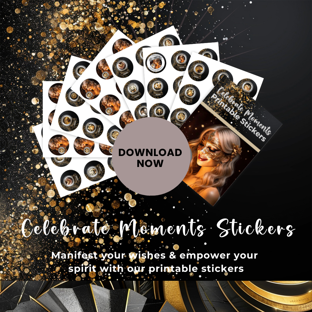 Celebrate Moments Printable Stickers