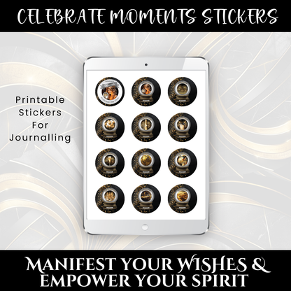 Celebrate Moments Printable Stickers