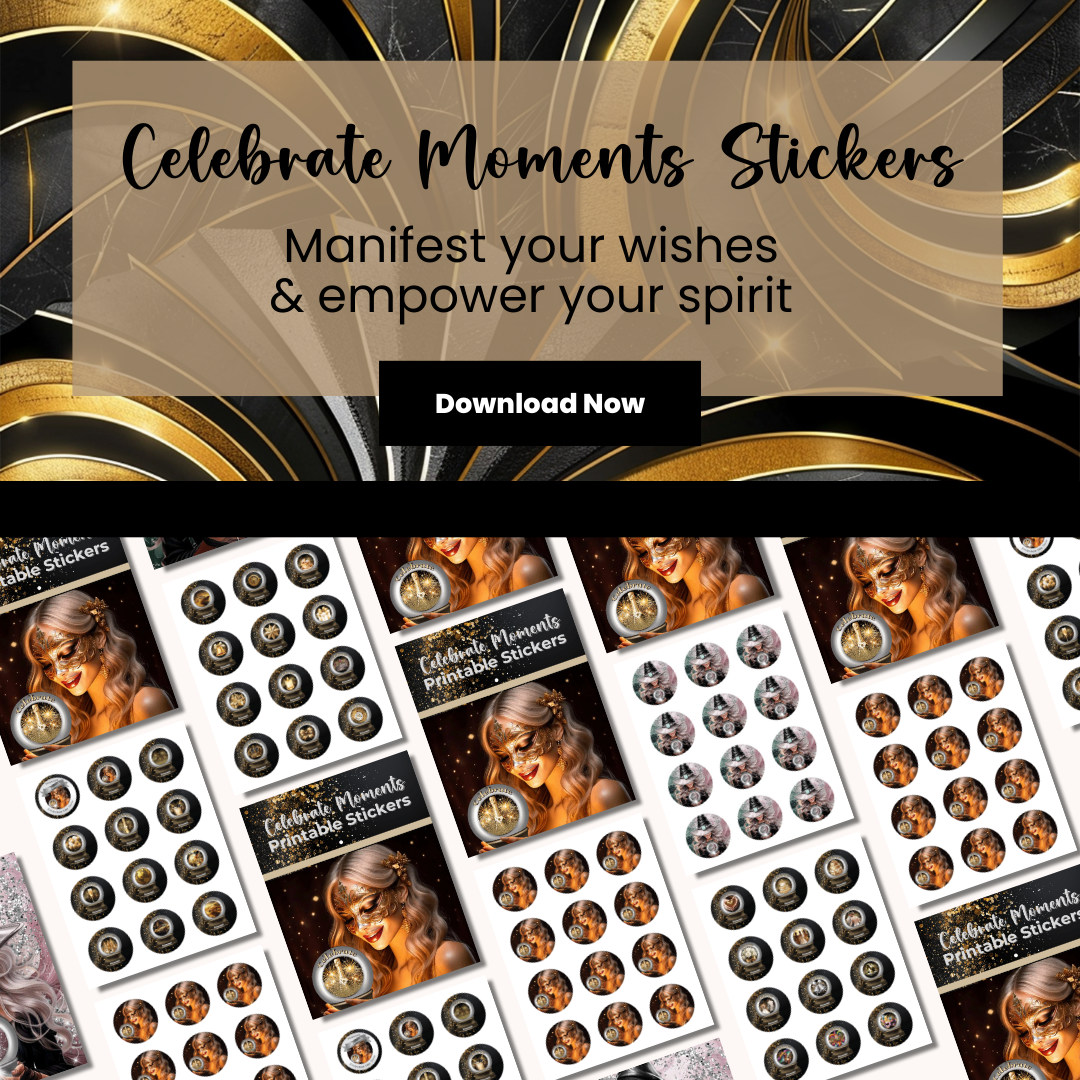 Celebrate Moments Printable Stickers