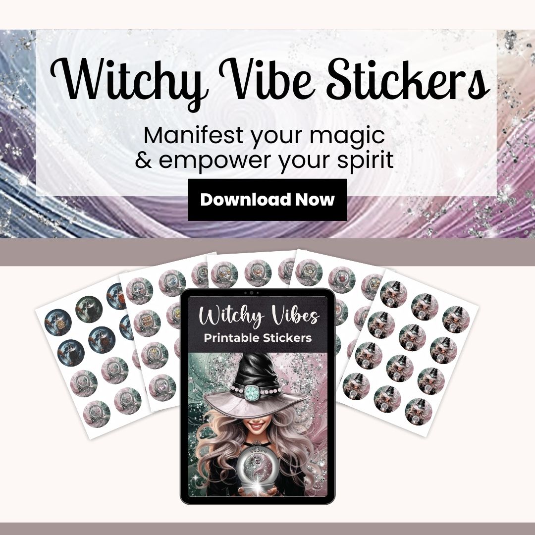 Witchy Vibes Printable Stickers