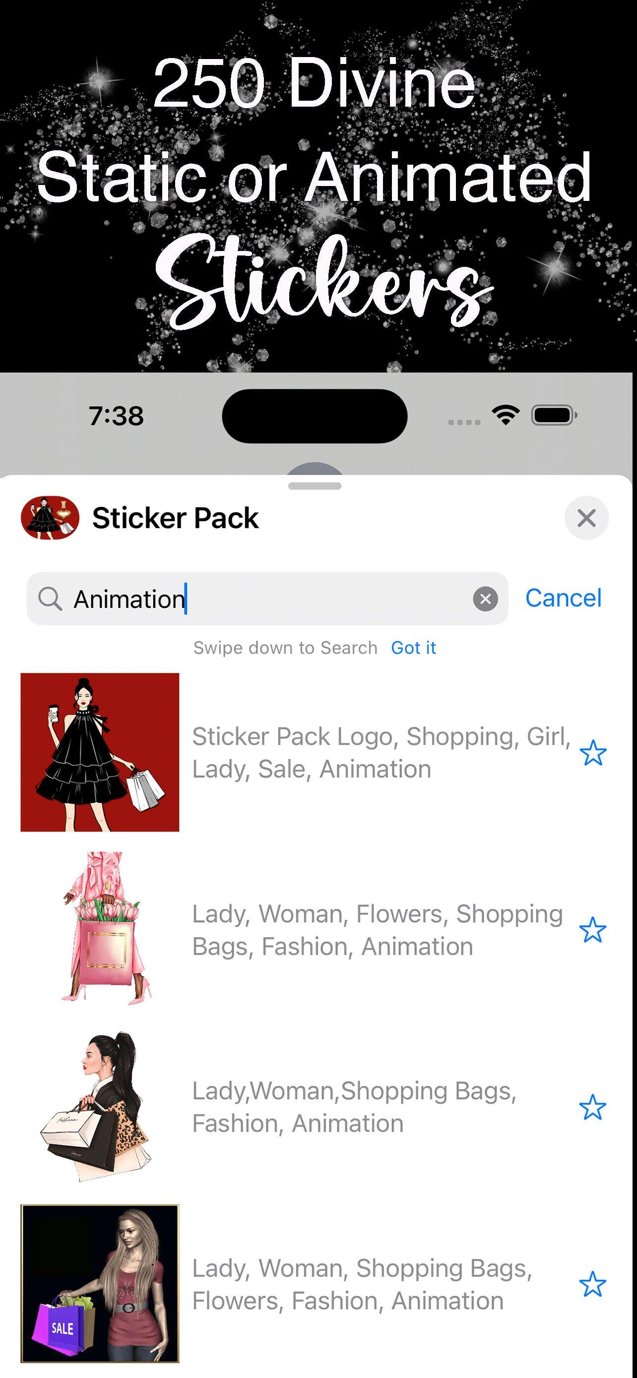 More Than Charms I Love Shopping: iMessage Sticker Pack