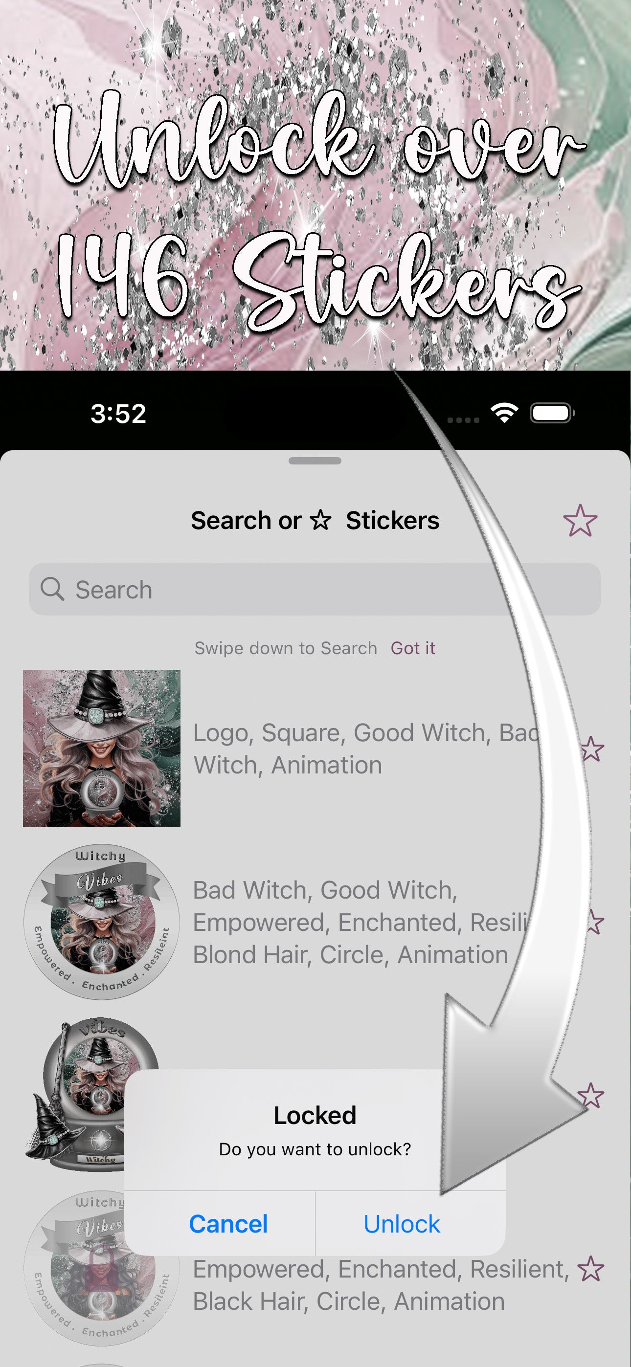 Witchy Vibes iMessage Sticker Pack - Download For FREE