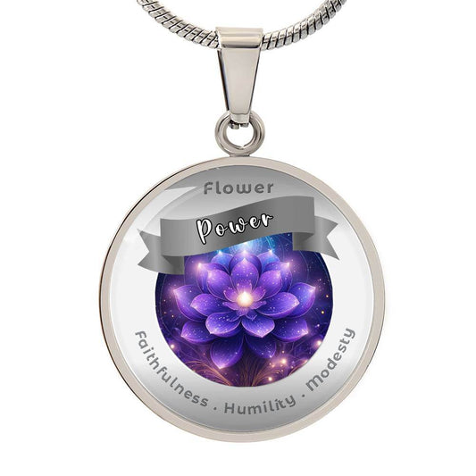 Violet - Affirmation Necklace - More Than CharmsMore Than Charms