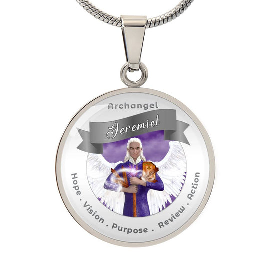 Archangel Jeremiel - Affirmation Necklace For Action, Hope, Purpose, Review & Visions - More Than CharmsMore Than Charms