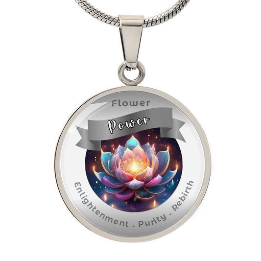 Lotus - Affirmation Necklace - More Than CharmsMore Than Charms