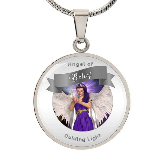 Belief - Guardian Angel Affirmation Necklace - More Than CharmsMore Than Charms