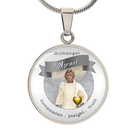 Archangel Azrael - Affirmation Necklace For Compassion, Insight & Truth - More Than CharmsMore Than Charms