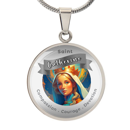 Saint Catherine - Affirmation Necklace - More Than CharmsMore Than Charms