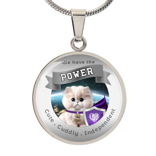 Napoleon Minuet - Super Hero Cat - Power Animal Affirmation Necklace - More Than CharmsMore Than Charms