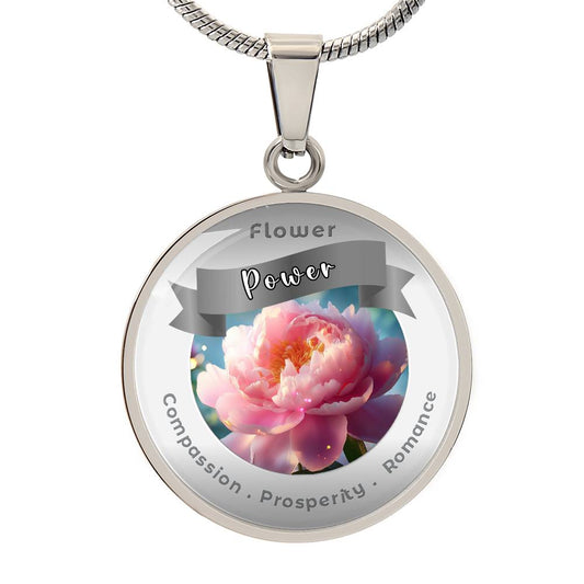 Peony - Affirmation Necklace - More Than CharmsMore Than Charms