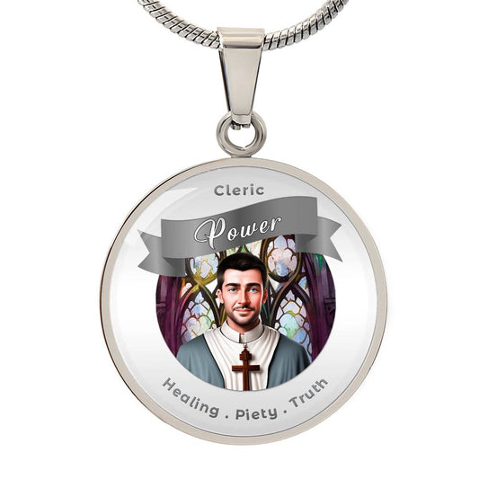 Cleric - RPG Fantasy Affirmation Necklace - More Than CharmsMore Than Charms