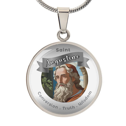 Saint Augustine - Affirmation Necklace - More Than CharmsMore Than Charms