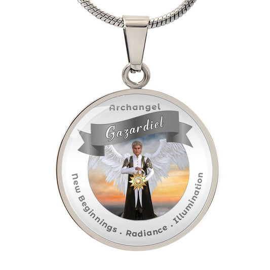 Archangel Gazadiel - Affirmation Necklace For New Beginnings, Radiance & Illumination- More Than CharmsMore Than Charms