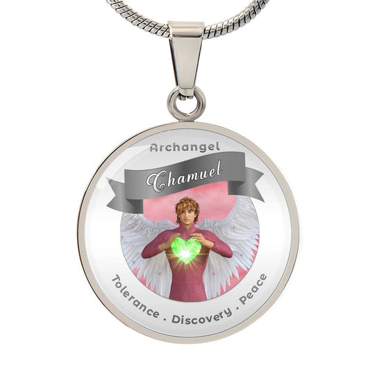 Archangel Chamuel - Affirmation Necklace For Tolerance, Discovery & Peace - More Than CharmsMore Than Charms