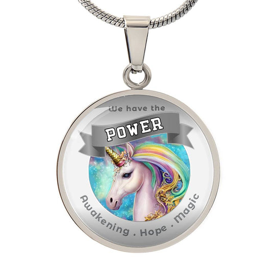 Unicorn - Power Animal Affirmation Necklace - Awakening Hope Magic - More Than CharmsMore Than Charms