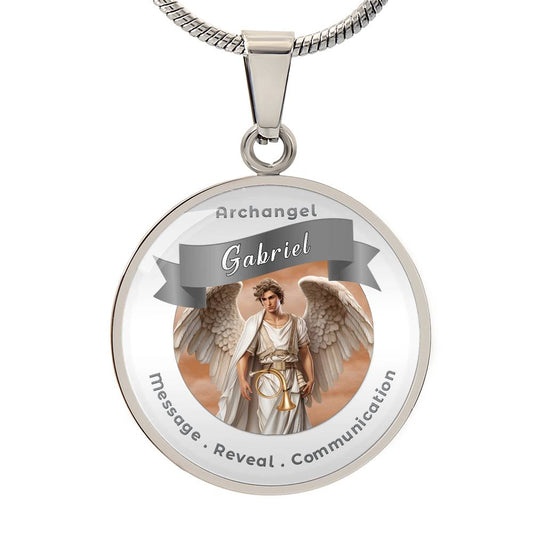 Archangel Gabriel - Affirmation Necklace For Messages, Revelation & Communication - More Than CharmsMore Than Charms