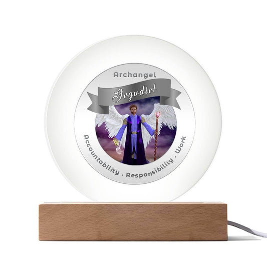 USB Circle Acrylic LED Light  - Archangel Jegudiel