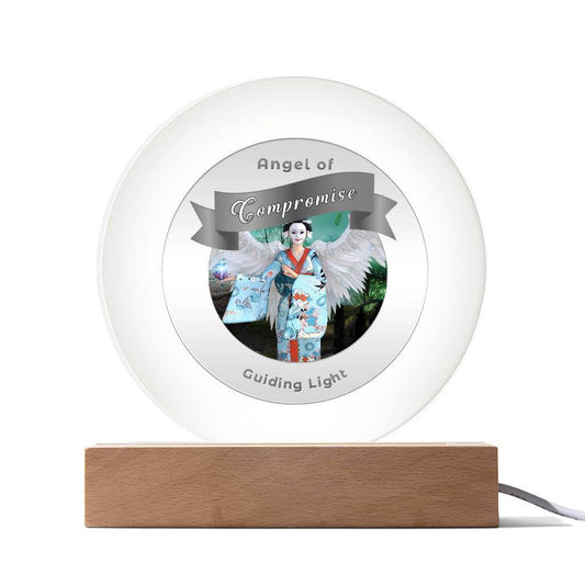 USB Circle Acrylic LED Light  -Guardian Angel - Compromise