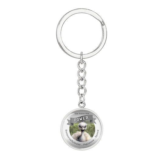 Ostrich - Power Animal Affirmation Keychain - More Than CharmsMore Than Charms