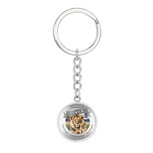 Lion & Cub - Power Animal Affirmation Keychain - More Than CharmsMore Than Charms