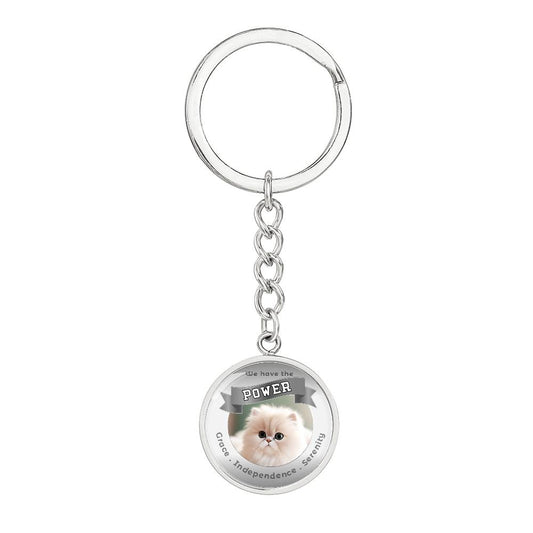 Persian - Cat Power Animal Affirmation Keychain - More Than CharmsMore Than Charms