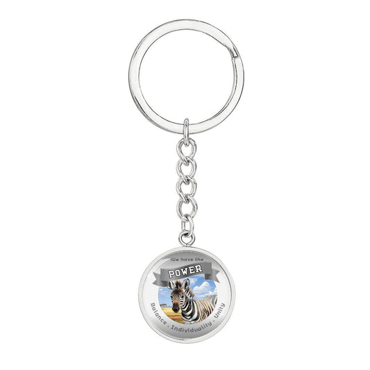 Zebra - Power Animal Affirmation Keychain - More Than CharmsMore Than Charms