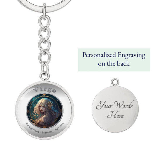 Virgo- Affirmation Keychain - More Than CharmsMore Than Charms