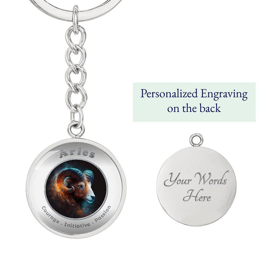 Aries - Affirmation Keychain - More Than CharmsMore Than Charms