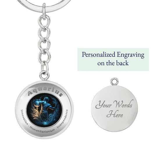 Aquarius - Affirmation Keychain - More Than CharmsMore Than Charms