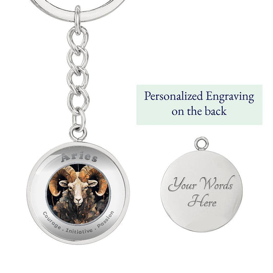 Aries - Affirmation Keychain - More Than CharmsMore Than Charms