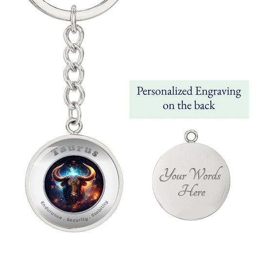 Taurus - Affirmation Keychain - More Than CharmsMore Than Charms