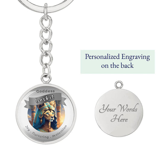 Basket - Affirmation Keychain For Joy Nurturing Protection- More Than CharmsMore Than Charms