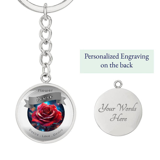 Rose - Affirmation Keychain - More Than CharmsMore Than Charms