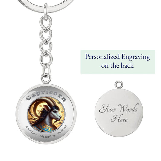 Capricorn - Affirmation Keychain - More Than CharmsMore Than Charms