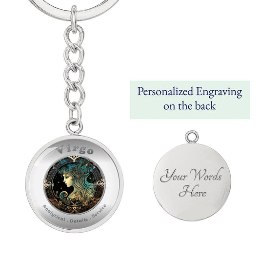 Virgo - Affirmation Keychain - More Than CharmsMore Than Charms