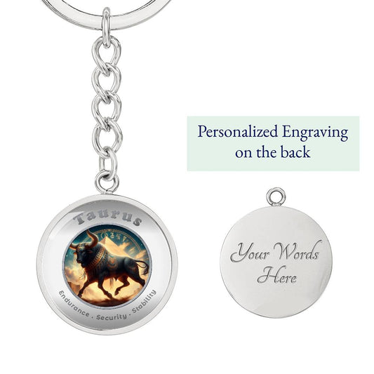 Taurus - Affirmation Keychain - More Than CharmsMore Than Charms