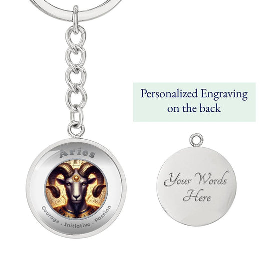 Aries - Affirmation Keychain - More Than CharmsMore Than Charms