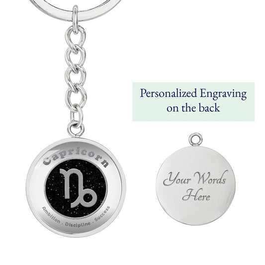 Capricorn - Affirmation Keychain - More Than CharmsMore Than Charms