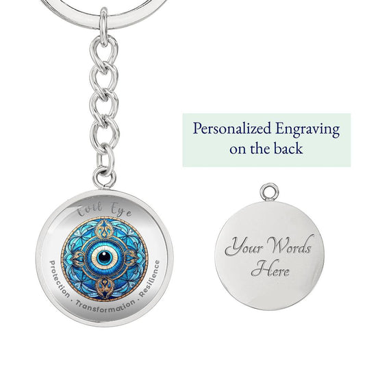 Evil Eye - Affirmation Keychain - More Than CharmsMore Than Charms