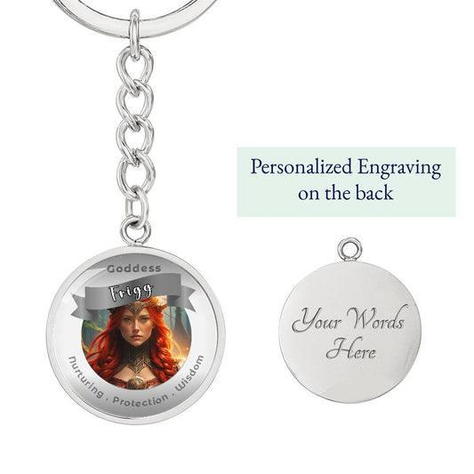 Frigg - Affirmation Keychain For Nurturing Protection Wisdom - More Than CharmsMore Than Charms