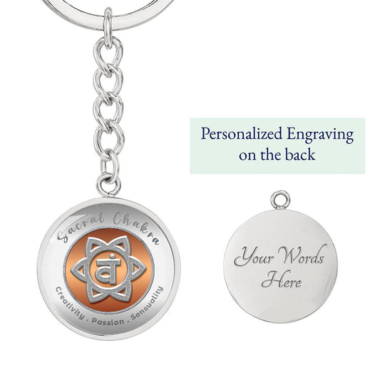 Sacral Chakra - Creativity Passion Sensuality - Affirmation Keychain - More Than CharmsMore Than Charms