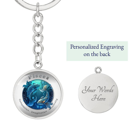 Pisces - Affirmation Keychain - More Than CharmsMore Than Charms