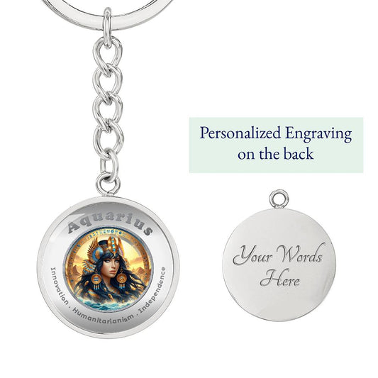 Aquarius - Affirmation Keychain - More Than CharmsMore Than Charms