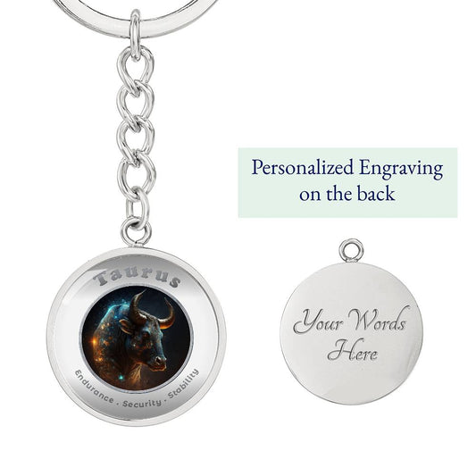 Taurus - Affirmation Keychain - More Than CharmsMore Than Charms