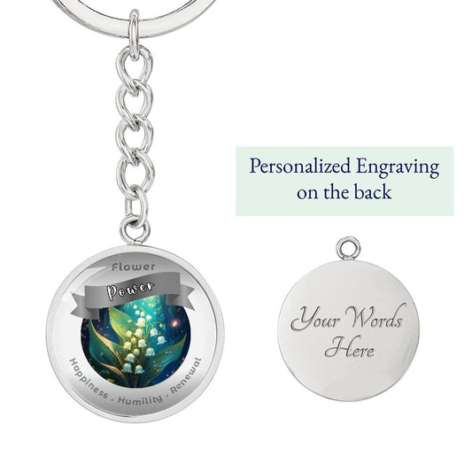 Lily of the Valley - Affirmation Keychain - More Than CharmsMore Than Charms